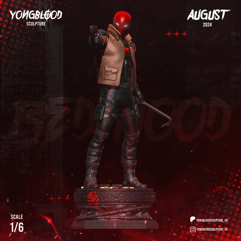 P站图纸印象馆 Yongblood Sculpture DC漫画 红头罩 Yongblood Sculpture DC漫画 红头罩