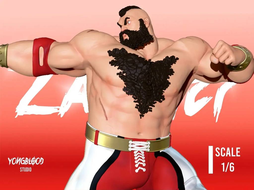 P站图纸印象馆 Yongblood Sculpture 街头霸王 桑吉尔夫 Yongblood Sculpture 街头霸王 桑吉尔夫