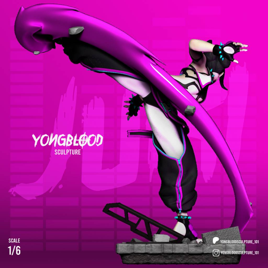 P站图纸印象馆 Yongblood Sculpture 街头霸王 韩茱莉 Yongblood Sculpture 街头霸王 韩茱莉