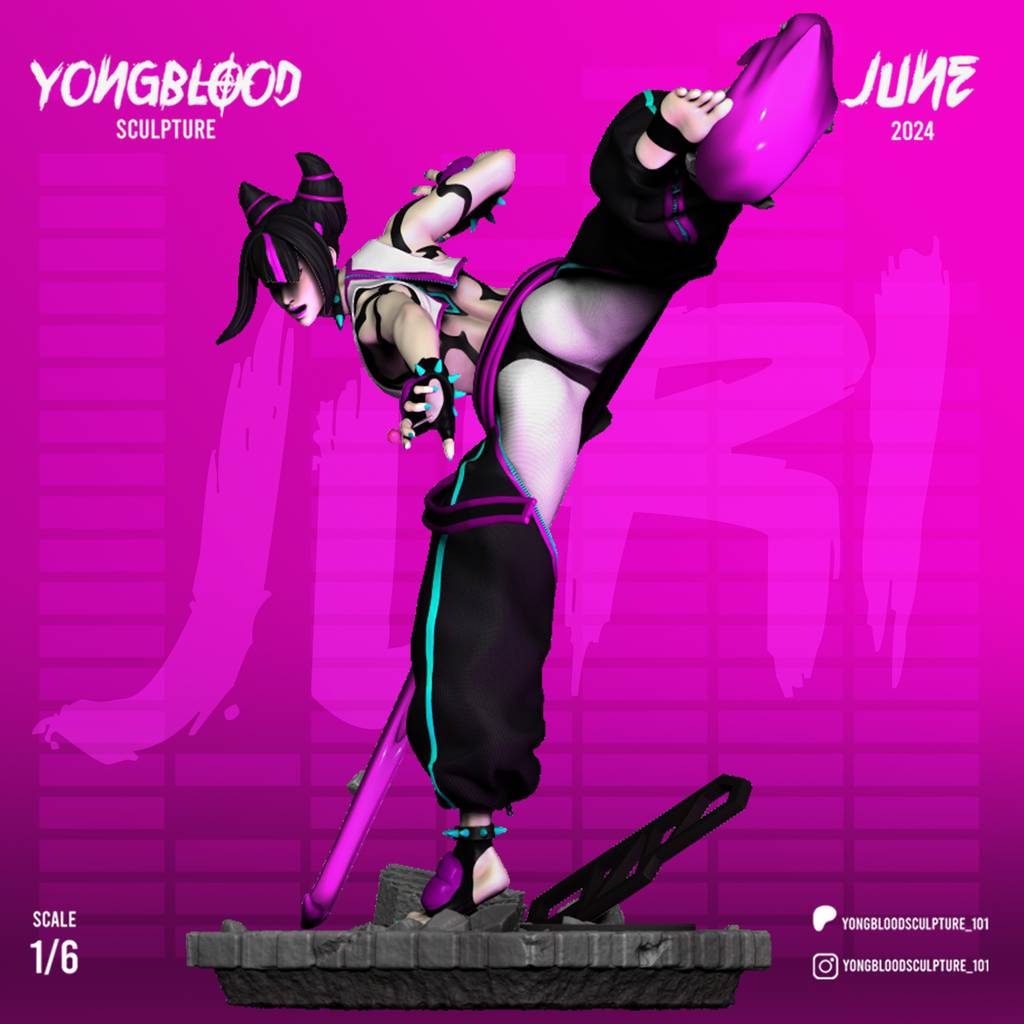 P站图纸印象馆 Yongblood Sculpture 街头霸王 韩茱莉 Yongblood Sculpture 街头霸王 韩茱莉