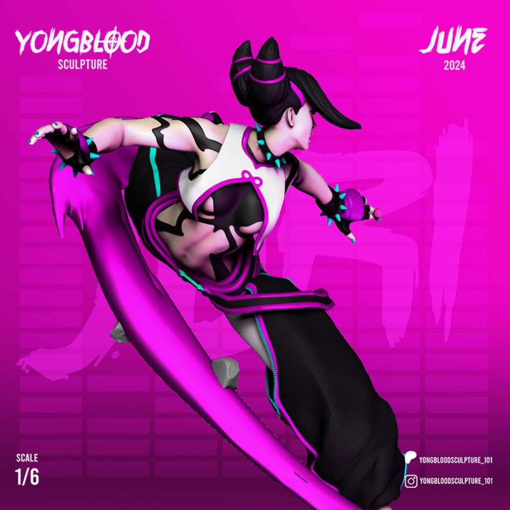 P站图纸印象馆 Yongblood Sculpture 街头霸王 韩茱莉 Yongblood Sculpture 街头霸王 韩茱莉