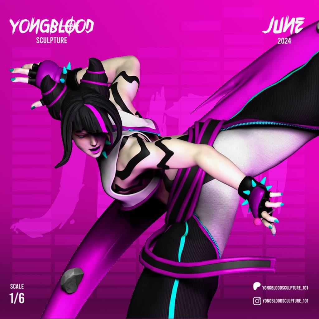 P站图纸印象馆 Yongblood Sculpture 街头霸王 韩茱莉 Yongblood Sculpture 街头霸王 韩茱莉