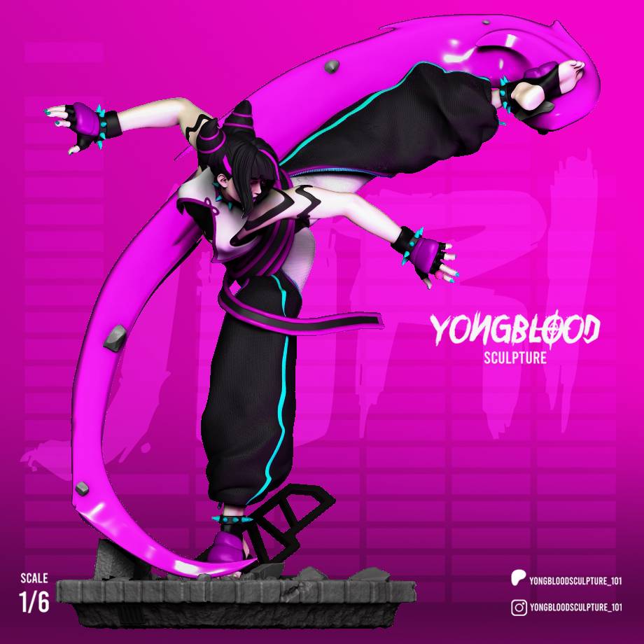 P站图纸印象馆 Yongblood Sculpture 街头霸王 韩茱莉 Yongblood Sculpture 街头霸王 韩茱莉