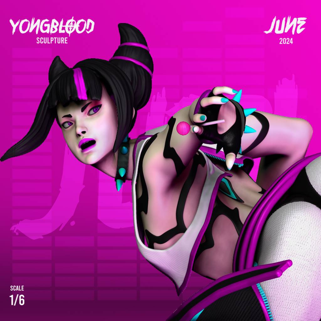 P站图纸印象馆 Yongblood Sculpture 街头霸王 韩茱莉 Yongblood Sculpture 街头霸王 韩茱莉