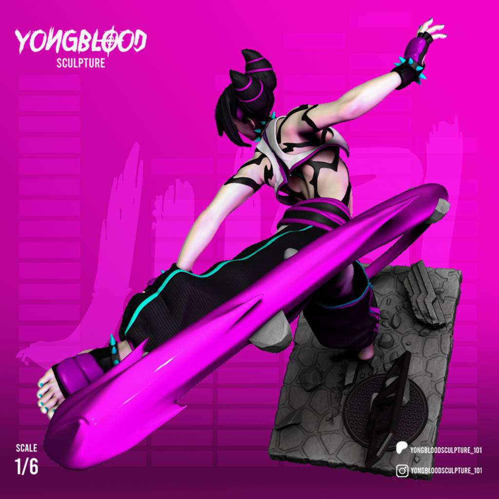 P站图纸印象馆 Yongblood Sculpture 街头霸王 韩茱莉 Yongblood Sculpture 街头霸王 韩茱莉