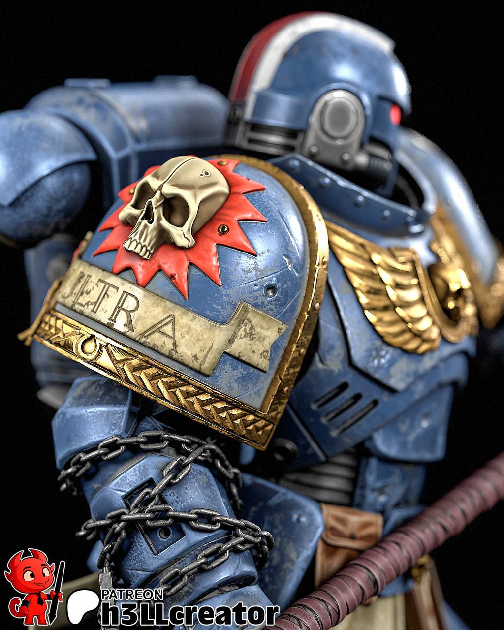 P站图纸印象馆 H3LL 战锤40K 星际战士 泰图斯 H3LL 战锤40K 星际战士 泰图斯