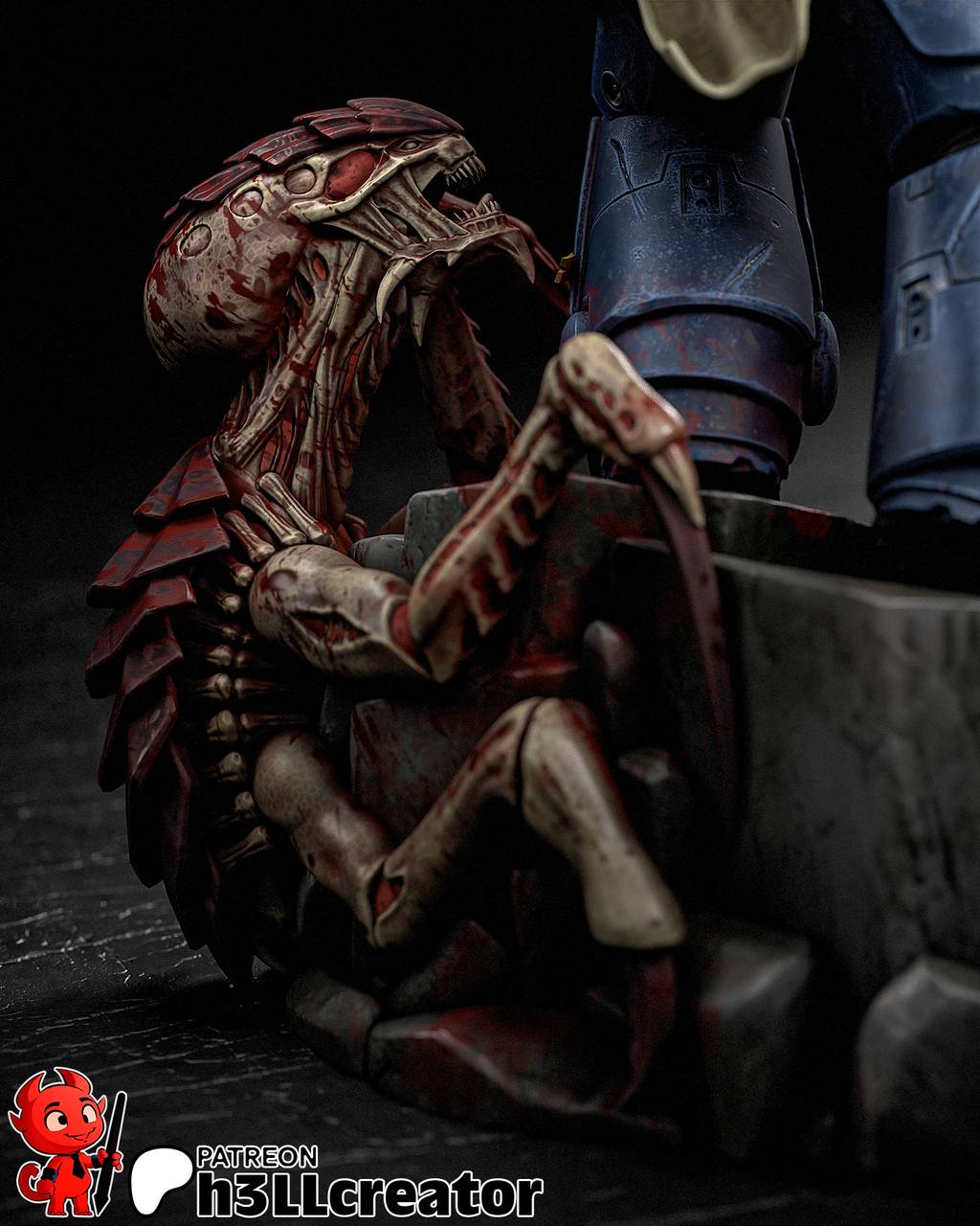 P站图纸印象馆 H3LL 战锤40K 星际战士 泰图斯 H3LL 战锤40K 星际战士 泰图斯