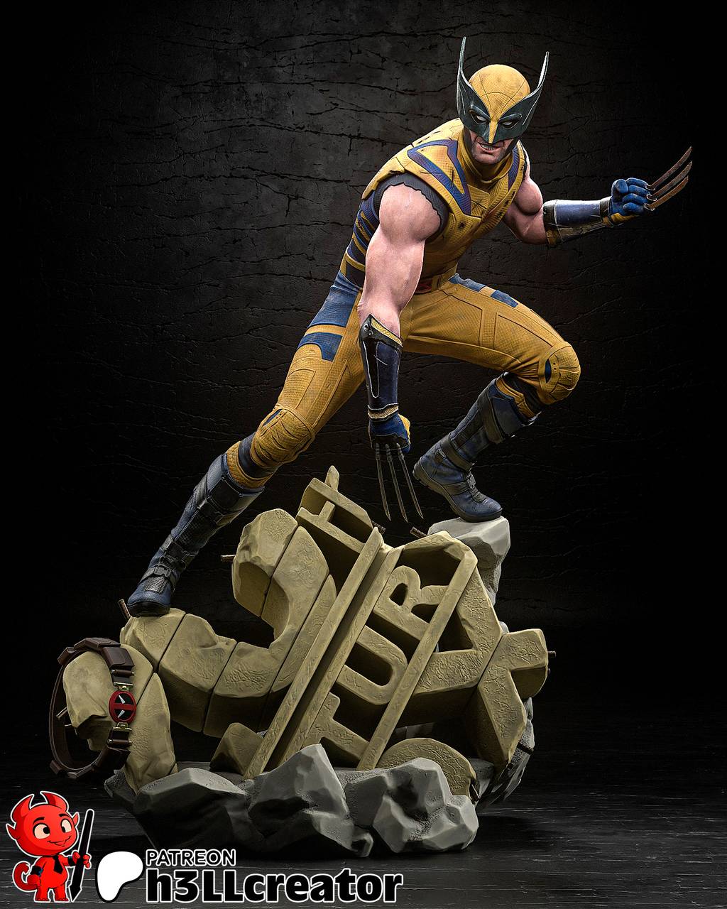 P站图纸印象馆 H3LL 漫威 金钢狼罗根 H3LL 漫威 金钢狼罗根