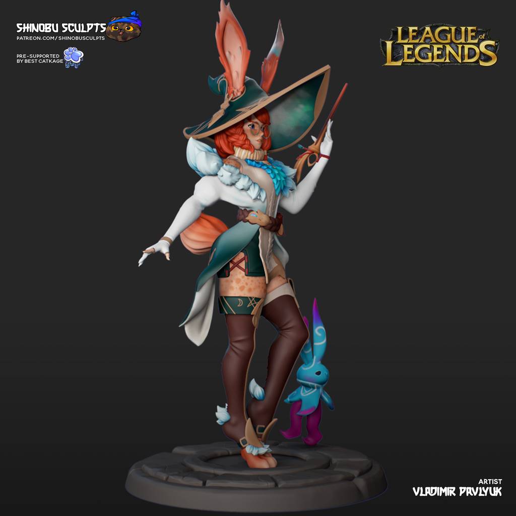 P站图纸印象馆 Shinobu Sculpts 英雄联盟 奥罗拉 Shinobu Sculpts 英雄联盟 奥罗拉