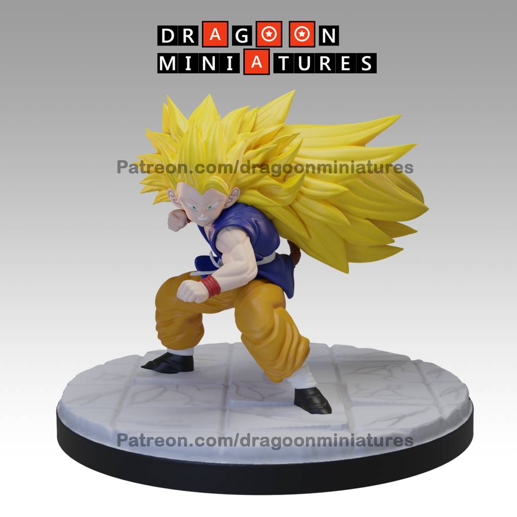 P站图纸印象馆 Dragoon 龙珠GT 超三孙悟空 Dragoon 龙珠GT 超三孙悟空