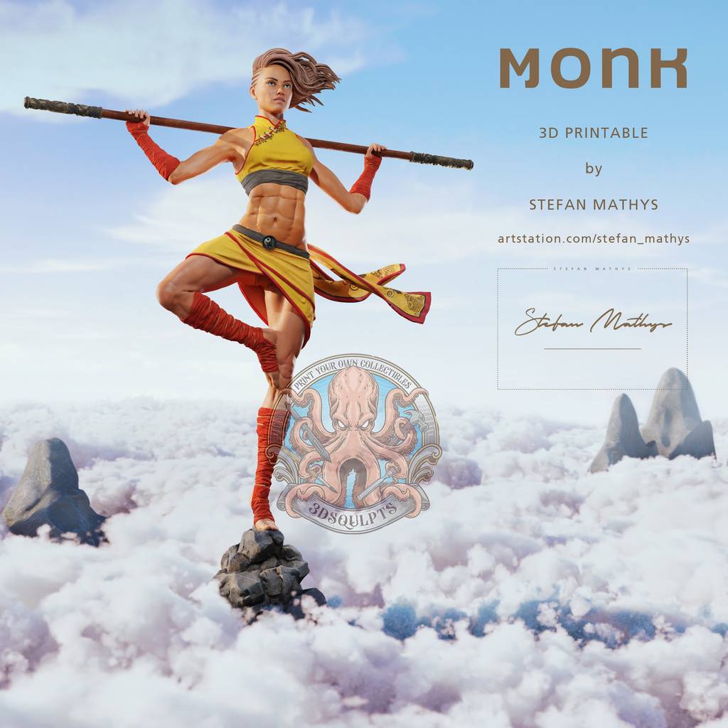 P站图纸印象馆 3DSqulpts 美猴王 3DSqulpts 美猴王