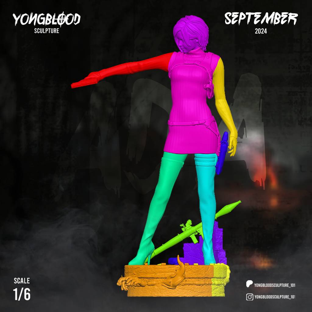 P站图纸印象馆 Yongblood Sculpture 生化危机 艾达·王 Yongblood Sculpture 生化危机 艾达·王