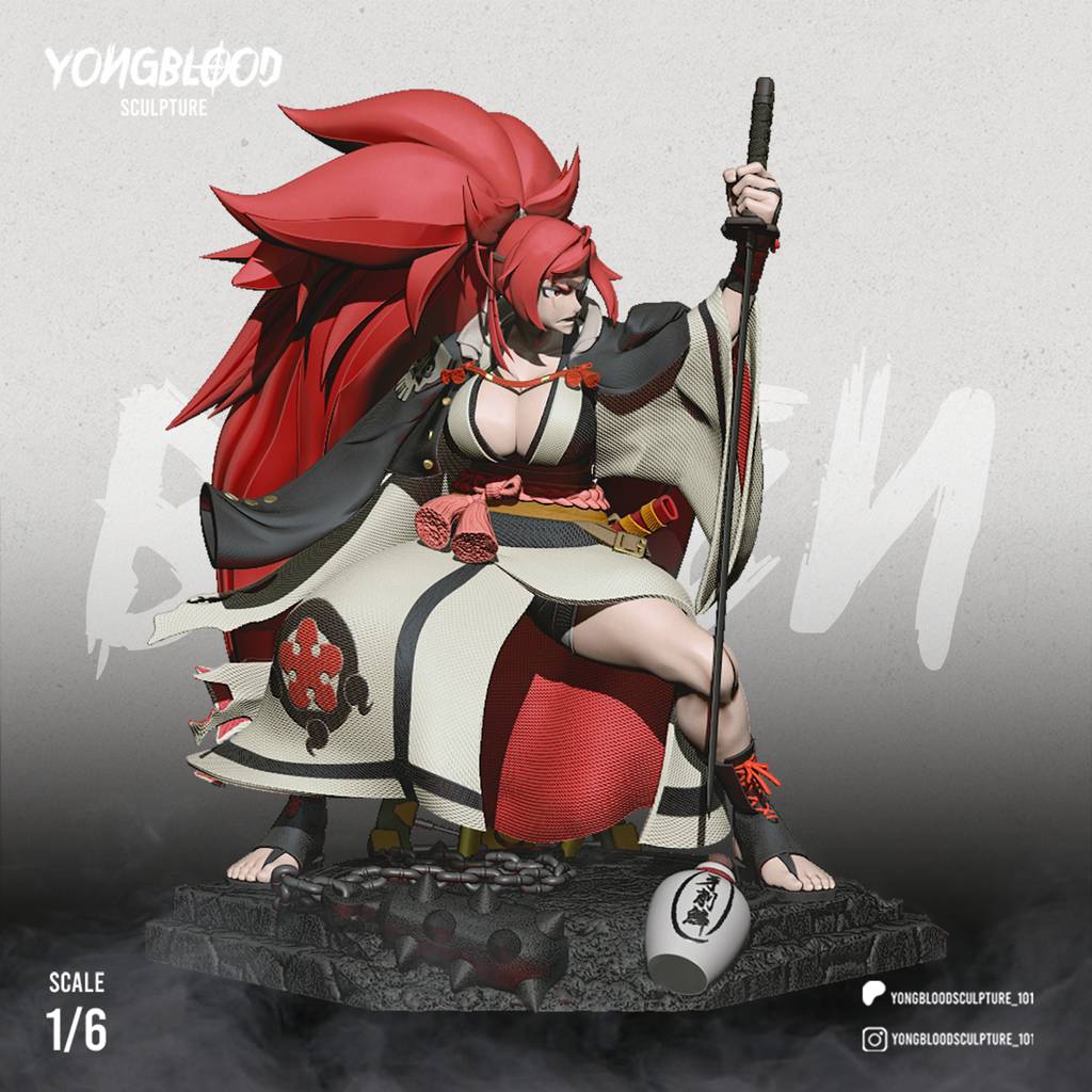 P站图纸印象馆 Yongblood Sculpture 罪恶装备 梅喧 Yongblood Sculpture 罪恶装备 梅喧