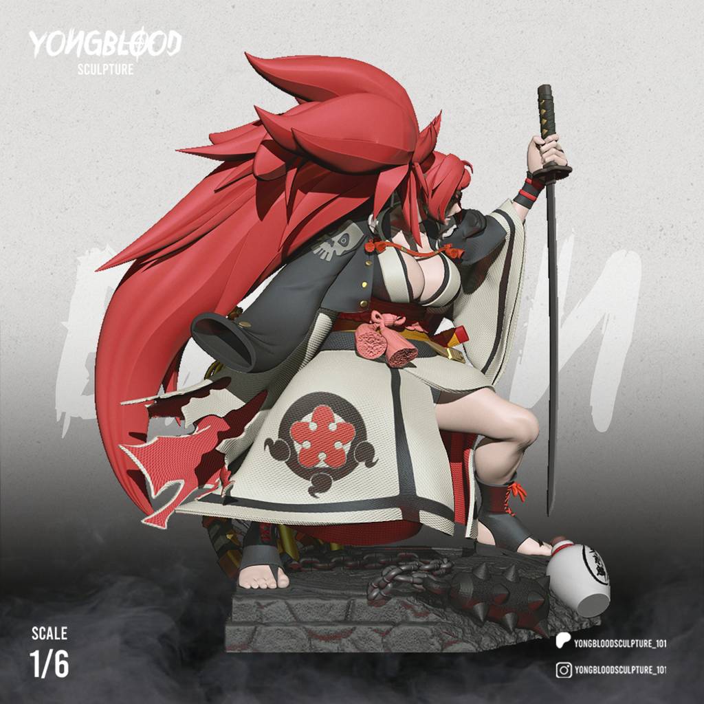 P站图纸印象馆 Yongblood Sculpture 罪恶装备 梅喧 Yongblood Sculpture 罪恶装备 梅喧