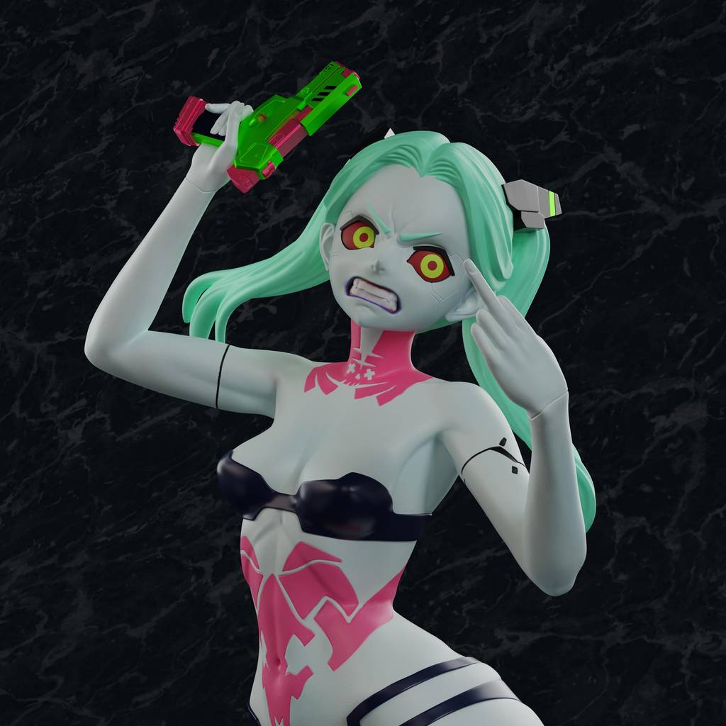 P站图纸印象馆 赛博朋克:边缘行者 丽贝卡 赛博朋克:边缘行者 丽贝卡