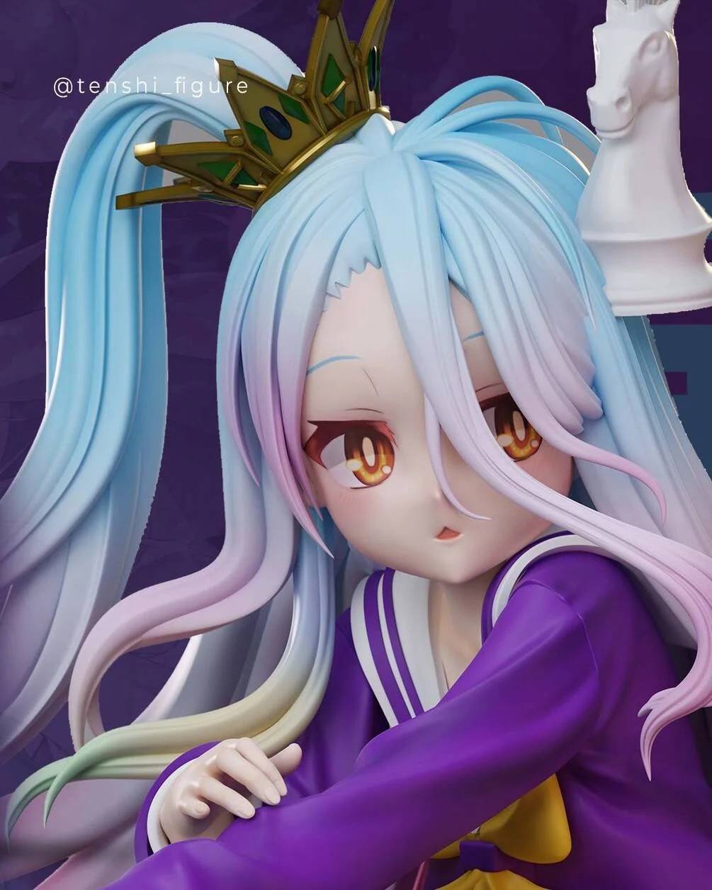 P站图纸印象馆 Tenshi Figures 游戏人生 白 Tenshi Figures 游戏人生 白