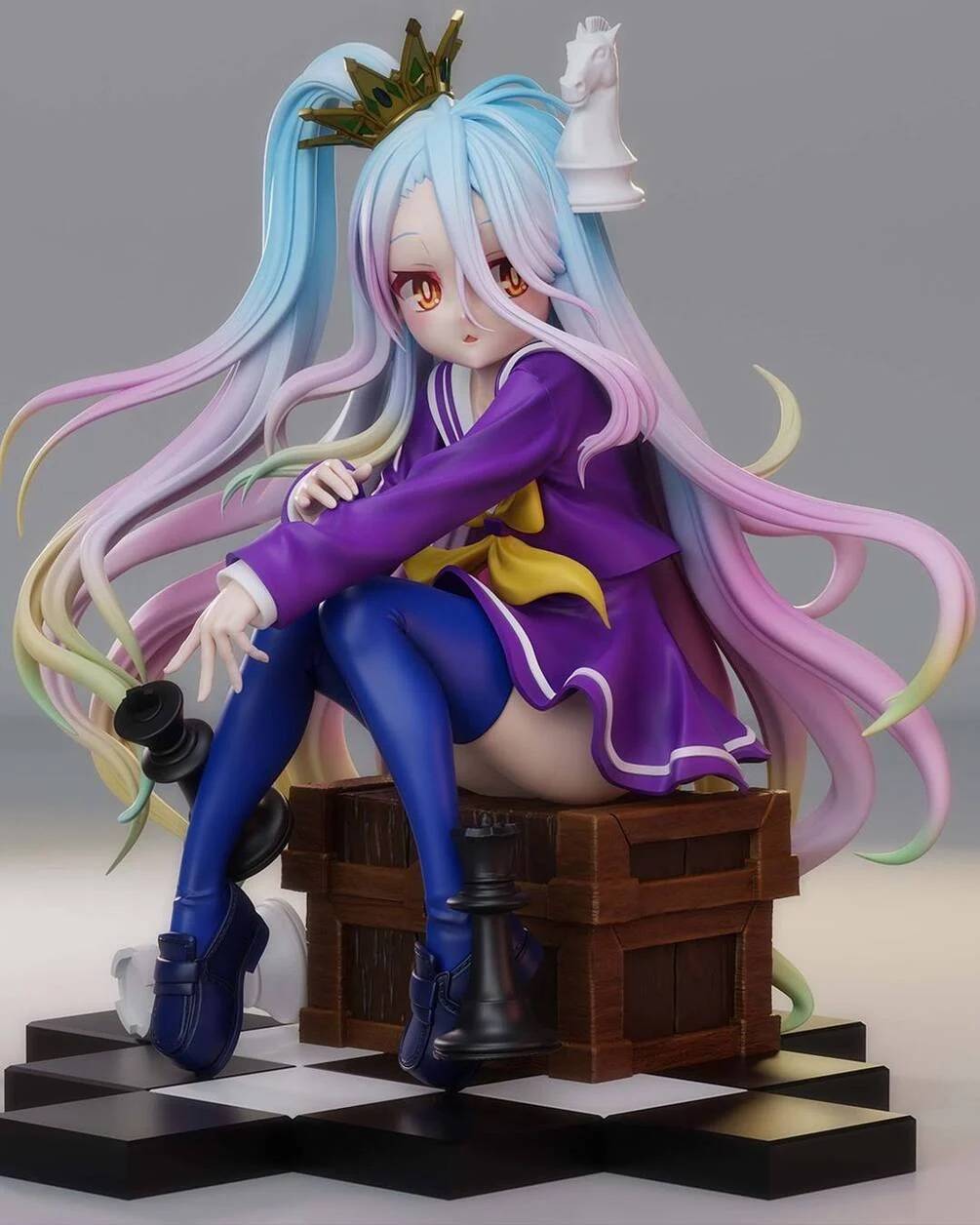 P站图纸印象馆 Tenshi Figures 游戏人生 白 Tenshi Figures 游戏人生 白