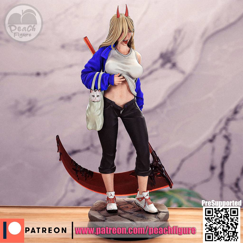 P站图纸印象馆 Peach Figure 电锯人 帕瓦 Peach Figure 电锯人 帕瓦