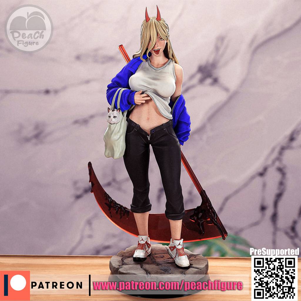 P站图纸印象馆 Peach Figure 电锯人 帕瓦 Peach Figure 电锯人 帕瓦