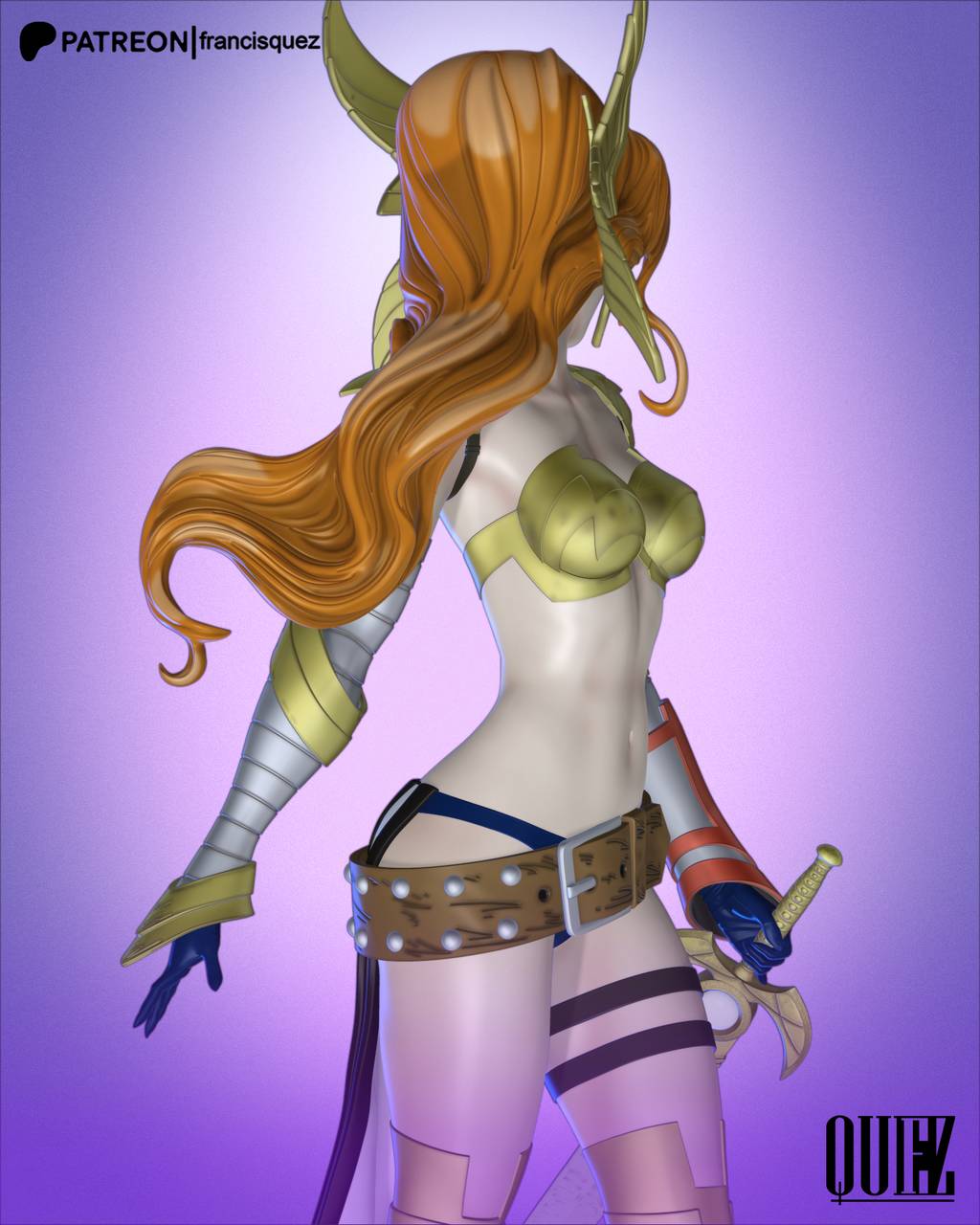 P站图纸印象馆 Francis Quez 漫威 安吉拉 Francis Quez 漫威 安吉拉