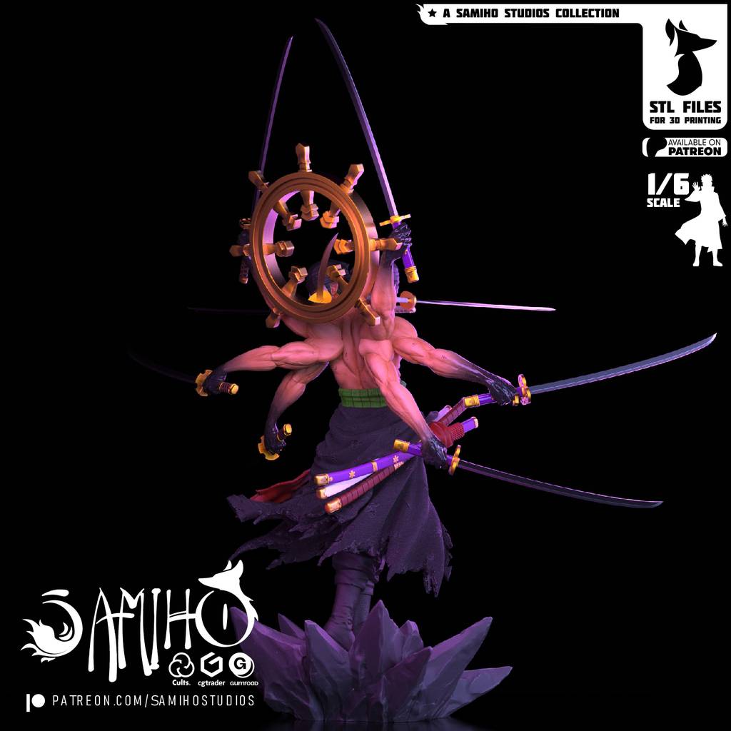 P站图纸印象馆 Samiho 海贼王 罗罗诺亚·索隆 Samiho 海贼王 罗罗诺亚·索隆