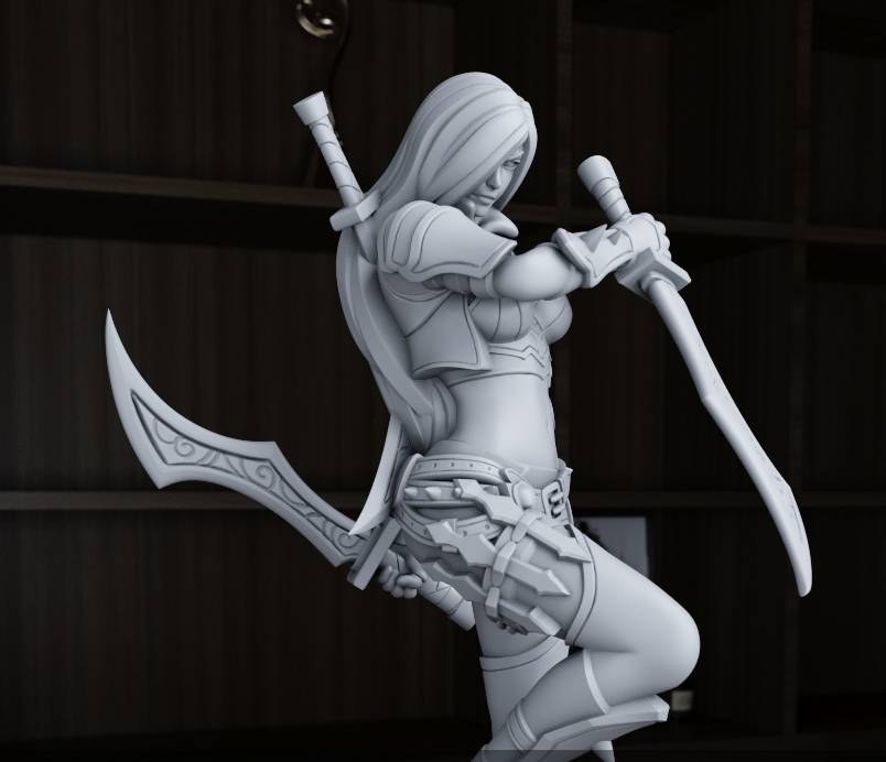 P站图纸印象馆 英雄联盟 卡特琳娜 英雄联盟 卡特琳娜