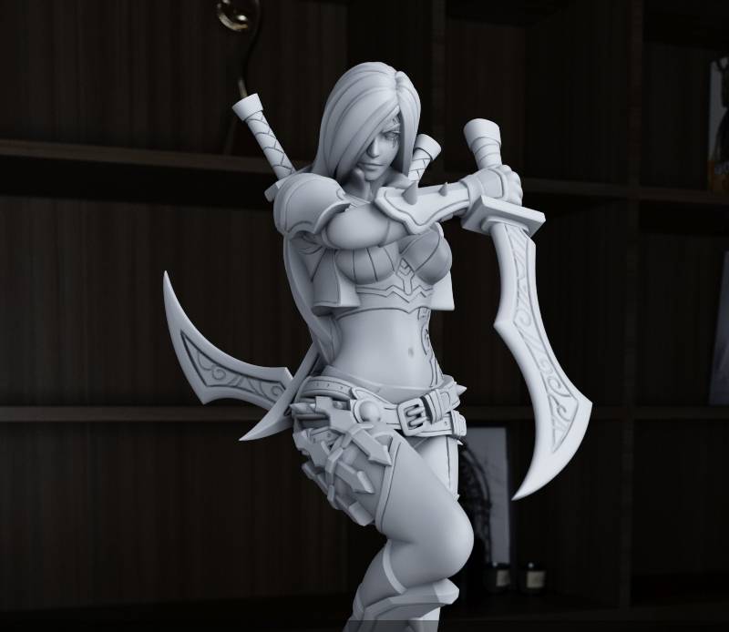 P站图纸印象馆 英雄联盟 卡特琳娜 英雄联盟 卡特琳娜