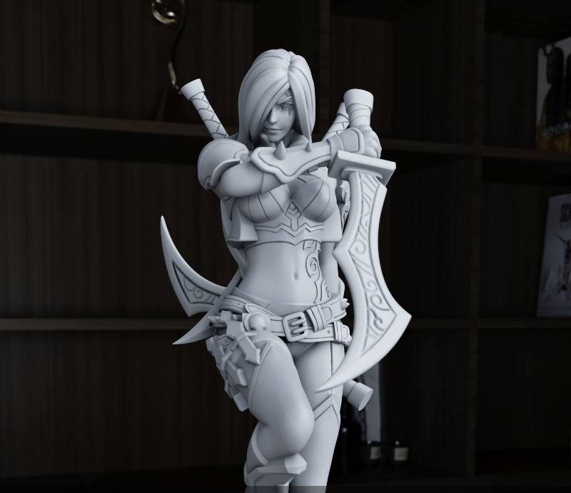 P站图纸印象馆 英雄联盟 卡特琳娜 英雄联盟 卡特琳娜