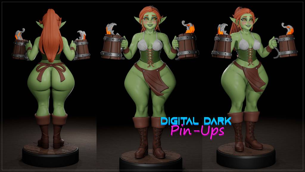 P站图纸印象馆 Digital Dark 地精啤酒女郎 Digital Dark 地精啤酒女郎