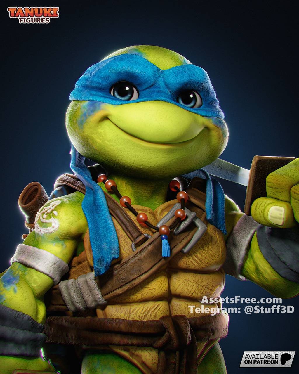 P站图纸印象馆 Tanuki Figures 忍者神龟 利奥纳多 Tanuki Figures 忍者神龟 利奥纳多