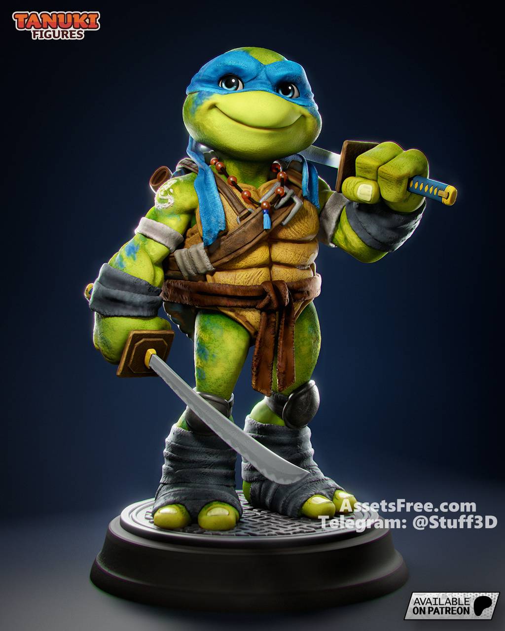 P站图纸印象馆 Tanuki Figures 忍者神龟 利奥纳多 Tanuki Figures 忍者神龟 利奥纳多