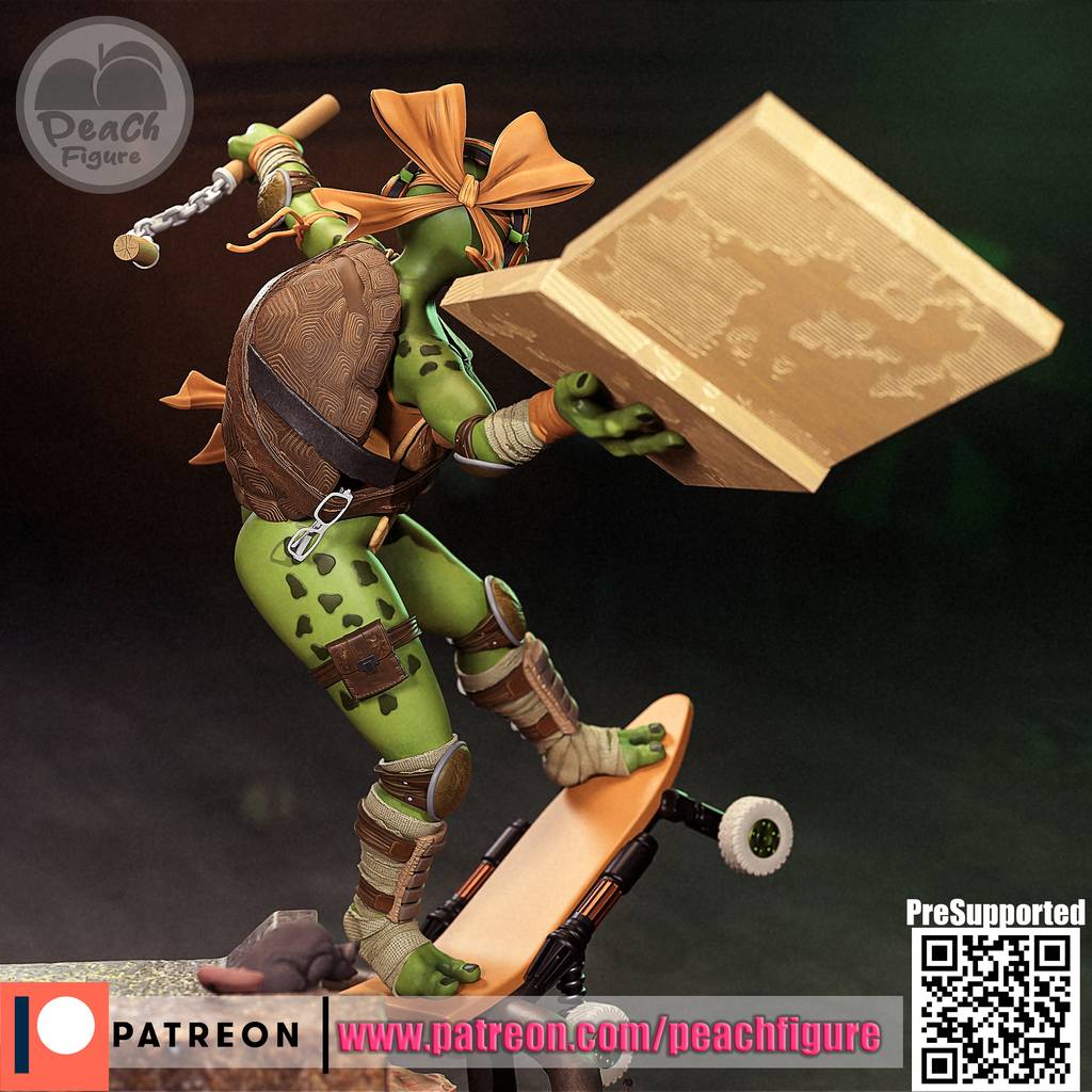 P站图纸印象馆 Peach Figure 忍者神龟 米开朗基罗 Peach Figure 忍者神龟 米开朗基罗