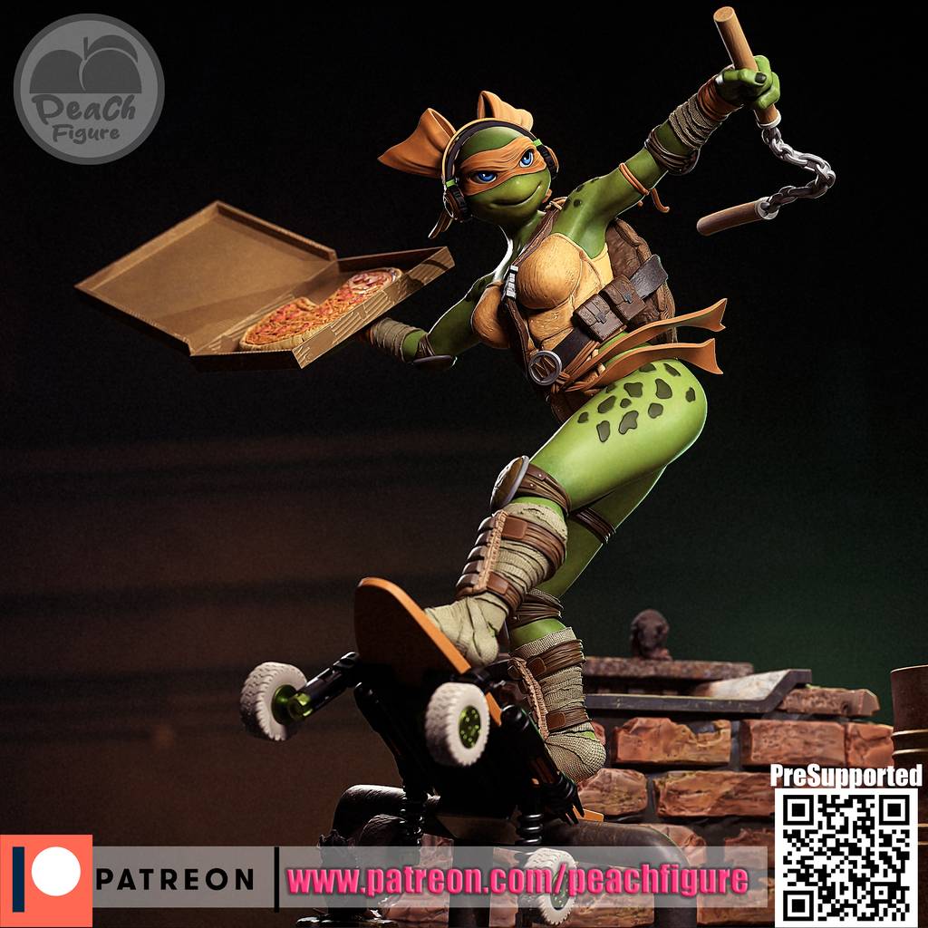 P站图纸印象馆 Peach Figure 忍者神龟 米开朗基罗 Peach Figure 忍者神龟 米开朗基罗