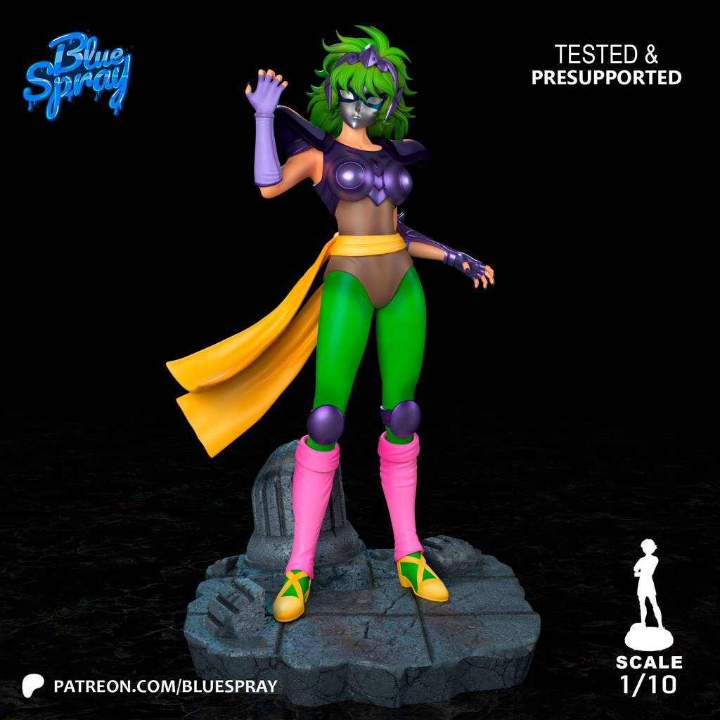 P站图纸印象馆 Blue Spray 圣斗士星矢 夏伊娜 Blue Spray 圣斗士星矢 夏伊娜