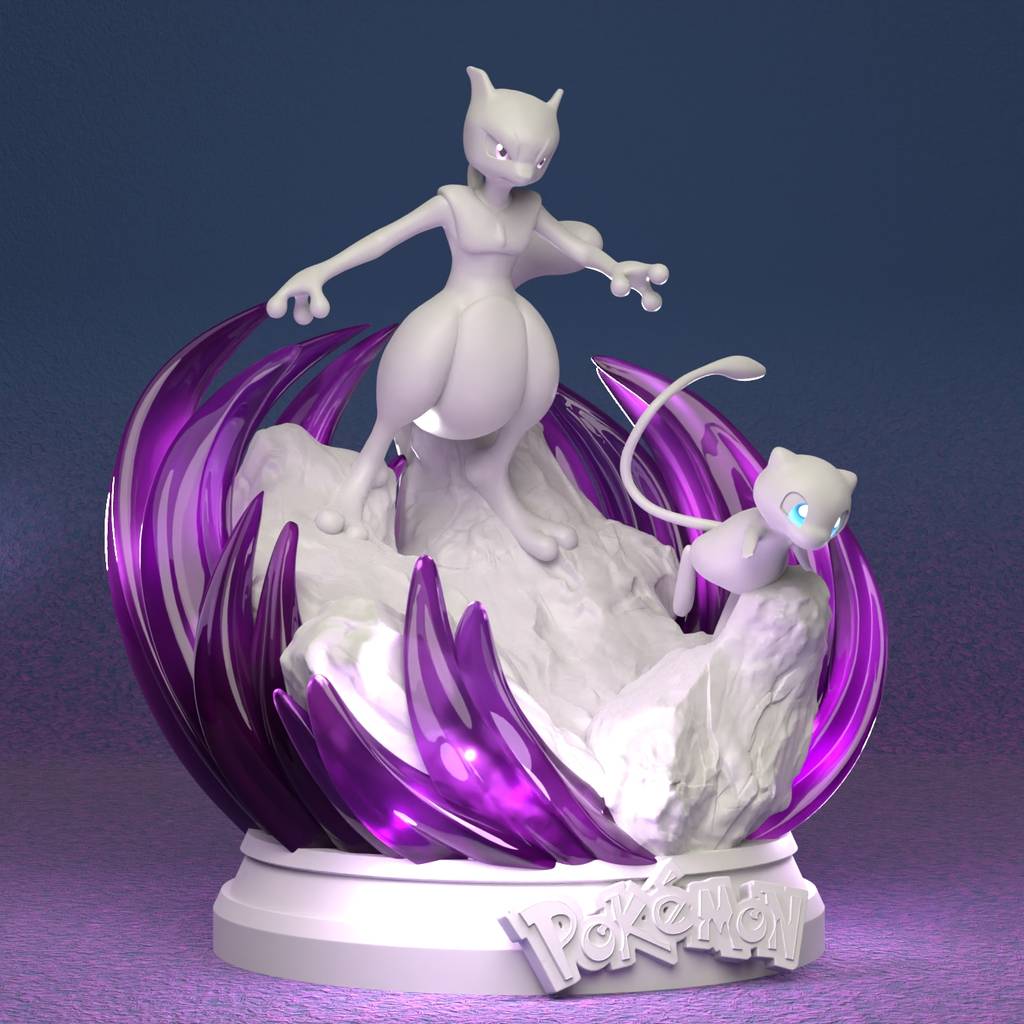 P站图纸印象馆 精灵宝可梦 梦幻和超梦 精灵宝可梦 梦幻和超梦