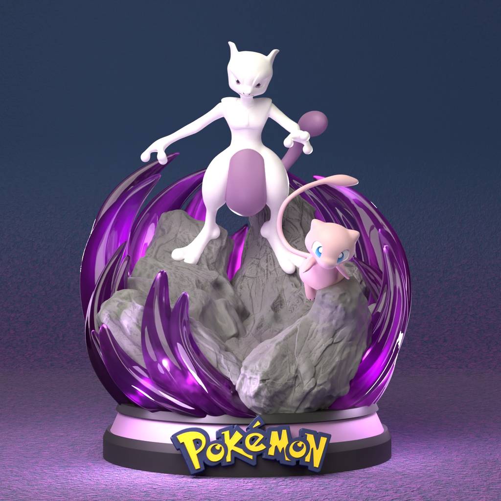 P站图纸印象馆 精灵宝可梦 梦幻和超梦 精灵宝可梦 梦幻和超梦