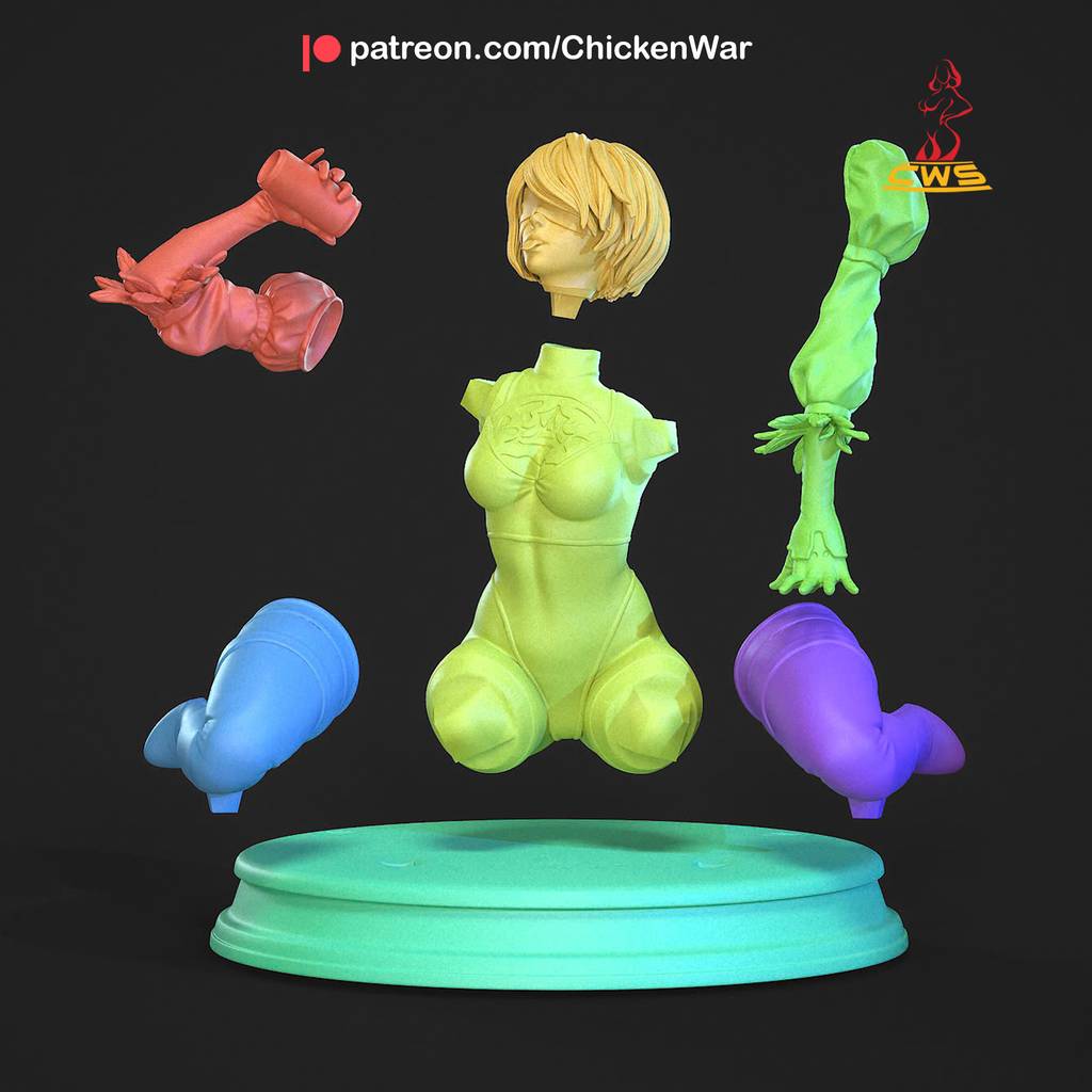 P站图纸印象馆 CW Studio 尼尔 机械纪元 尤尔哈二号b型 CW Studio 尼尔 机械纪元 尤尔哈二号b型