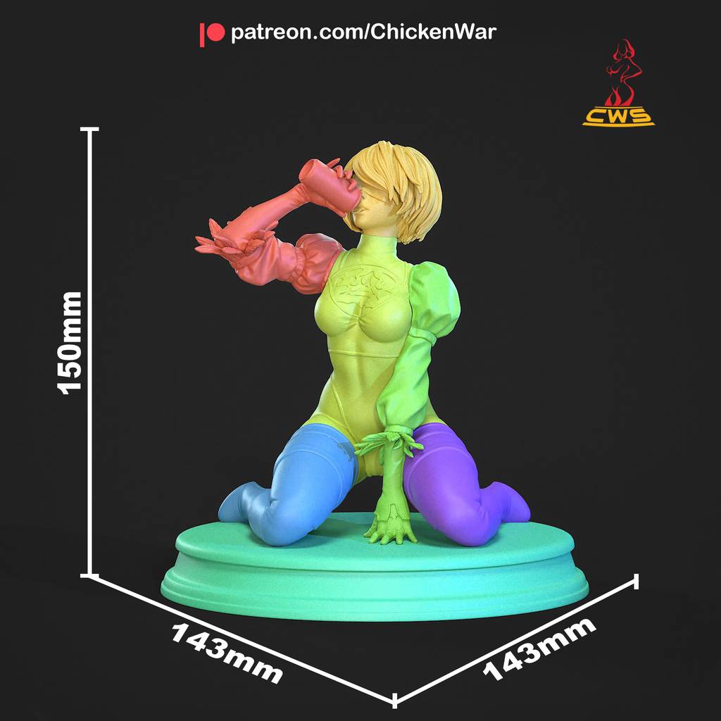 P站图纸印象馆 CW Studio 尼尔 机械纪元 尤尔哈二号b型 CW Studio 尼尔 机械纪元 尤尔哈二号b型