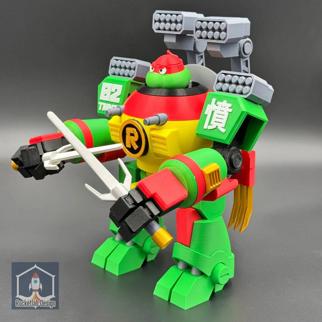 P站图纸印象馆 忍者神龟 拉斐尔 忍者神龟 拉斐尔