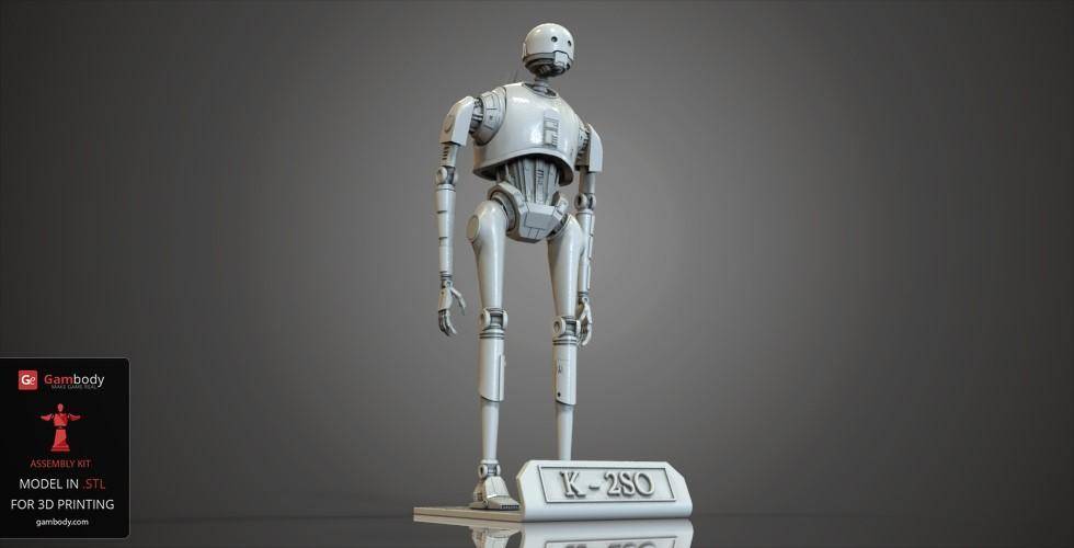 P站图纸印象馆 Gambody 星球大战 K-2SO机器人 Gambody 星球大战 K-2SO机器人