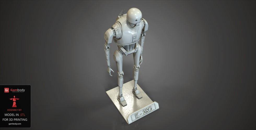 P站图纸印象馆 Gambody 星球大战 K-2SO机器人 Gambody 星球大战 K-2SO机器人