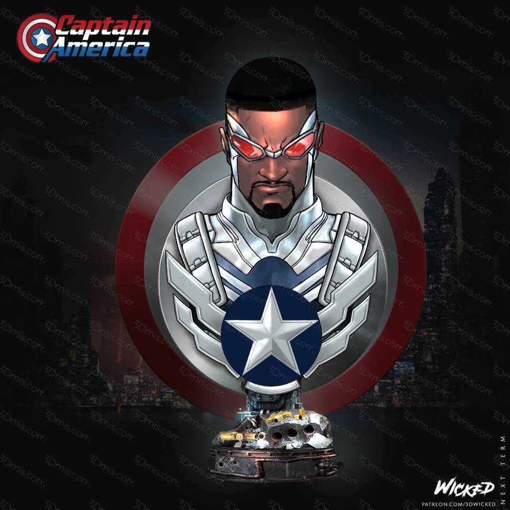 P站图纸印象馆 3DWicked 漫威 猎鹰 山姆·威尔逊 3DWicked 漫威 猎鹰 山姆·威尔逊