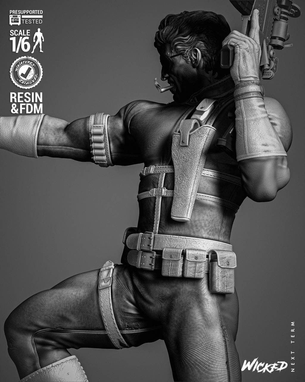 P站图纸印象馆 3DWicked 漫威 尼克·弗瑞 3DWicked 漫威 尼克·弗瑞