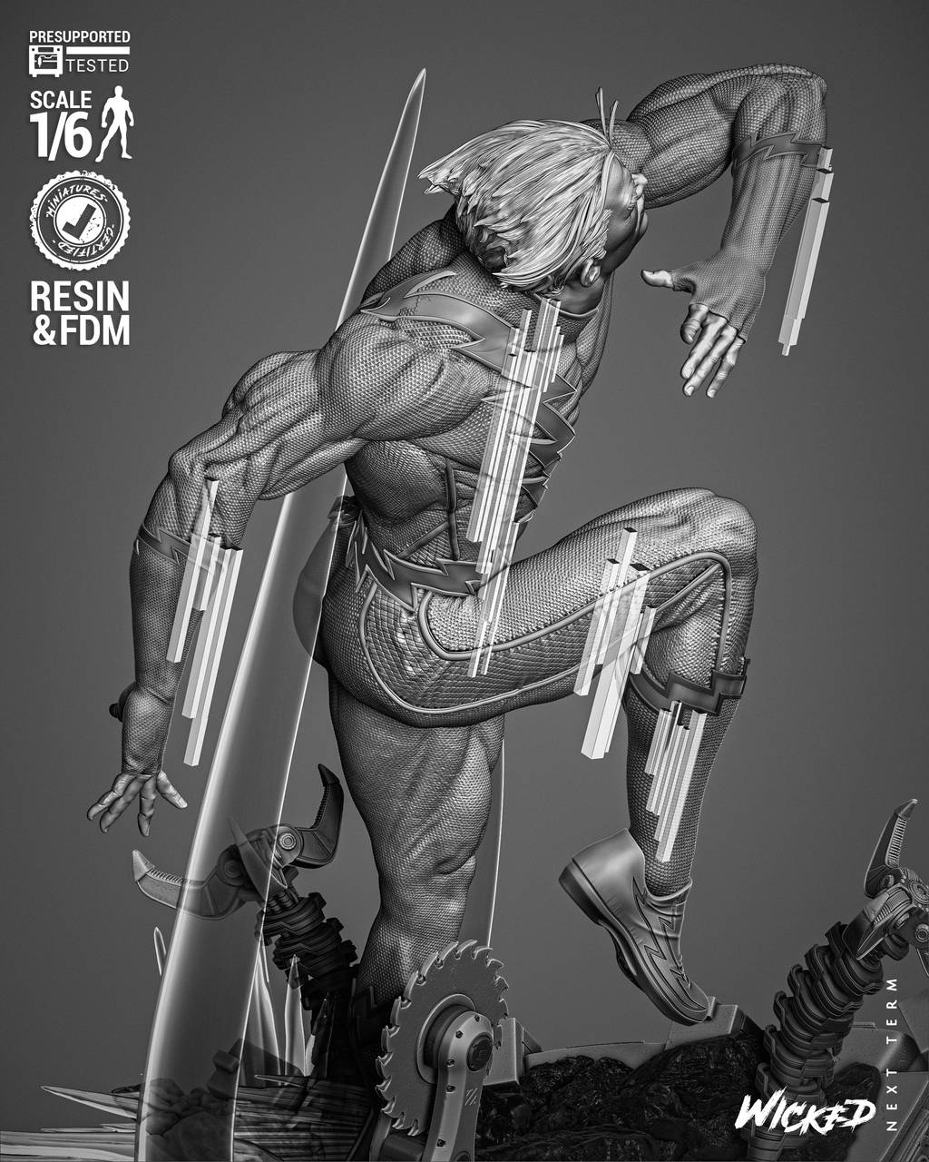 P站图纸印象馆 3DWicked 漫威 快银 3DWicked 漫威 快银