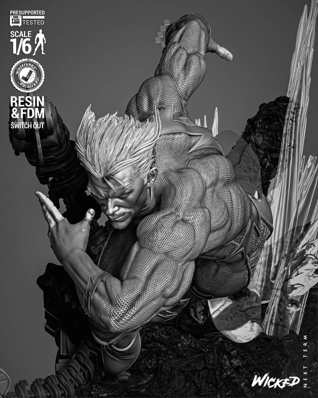 P站图纸印象馆 3DWicked 漫威 快银 3DWicked 漫威 快银