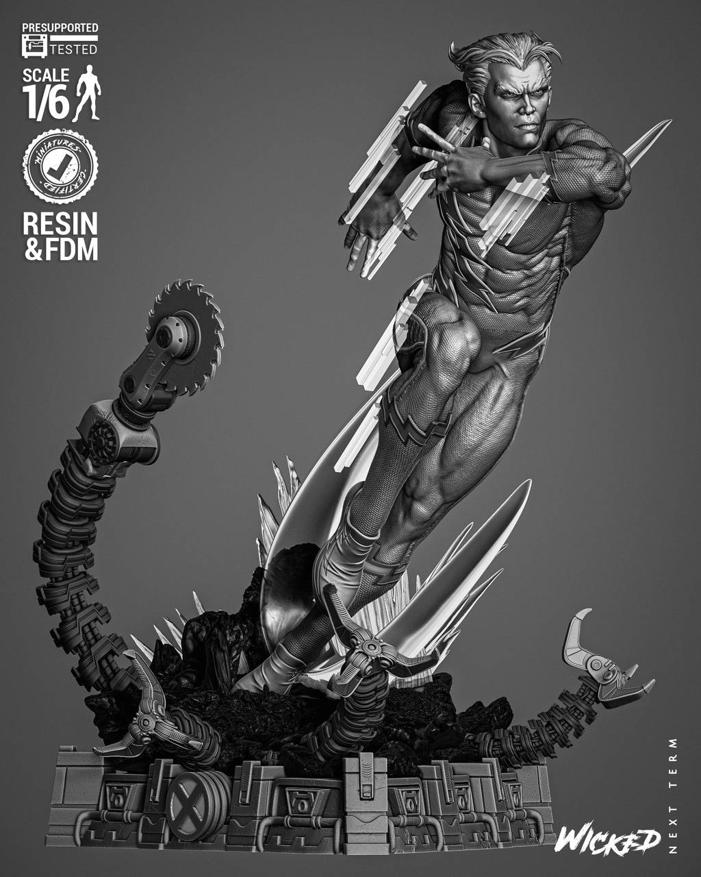 P站图纸印象馆 3DWicked 漫威 快银 3DWicked 漫威 快银