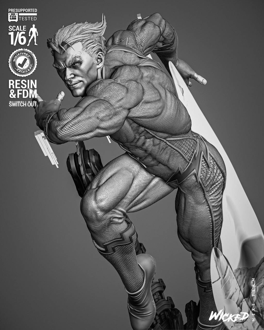 P站图纸印象馆 3DWicked 漫威 快银 3DWicked 漫威 快银