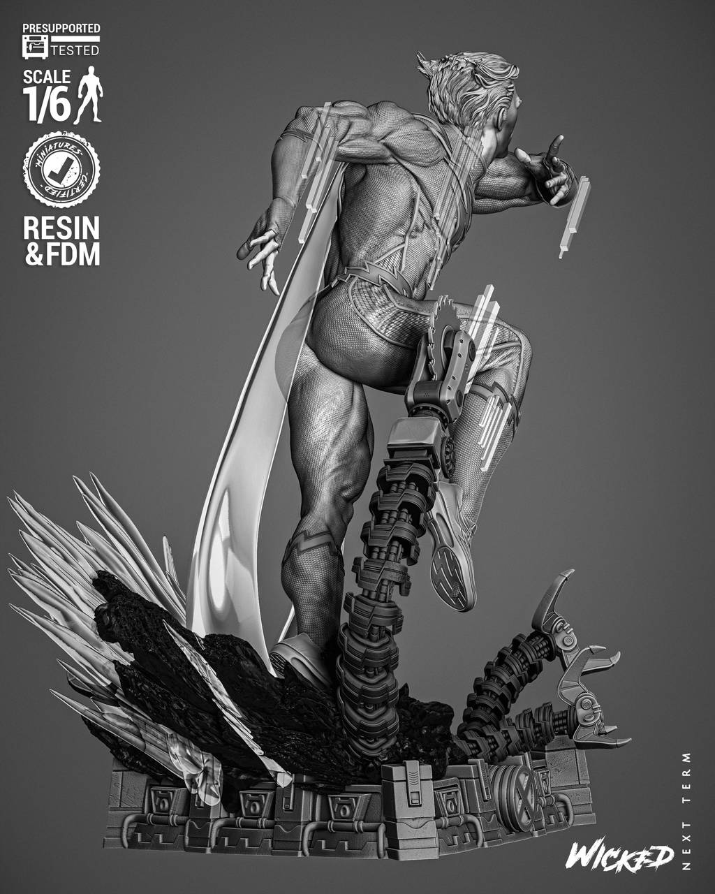 P站图纸印象馆 3DWicked 漫威 快银 3DWicked 漫威 快银