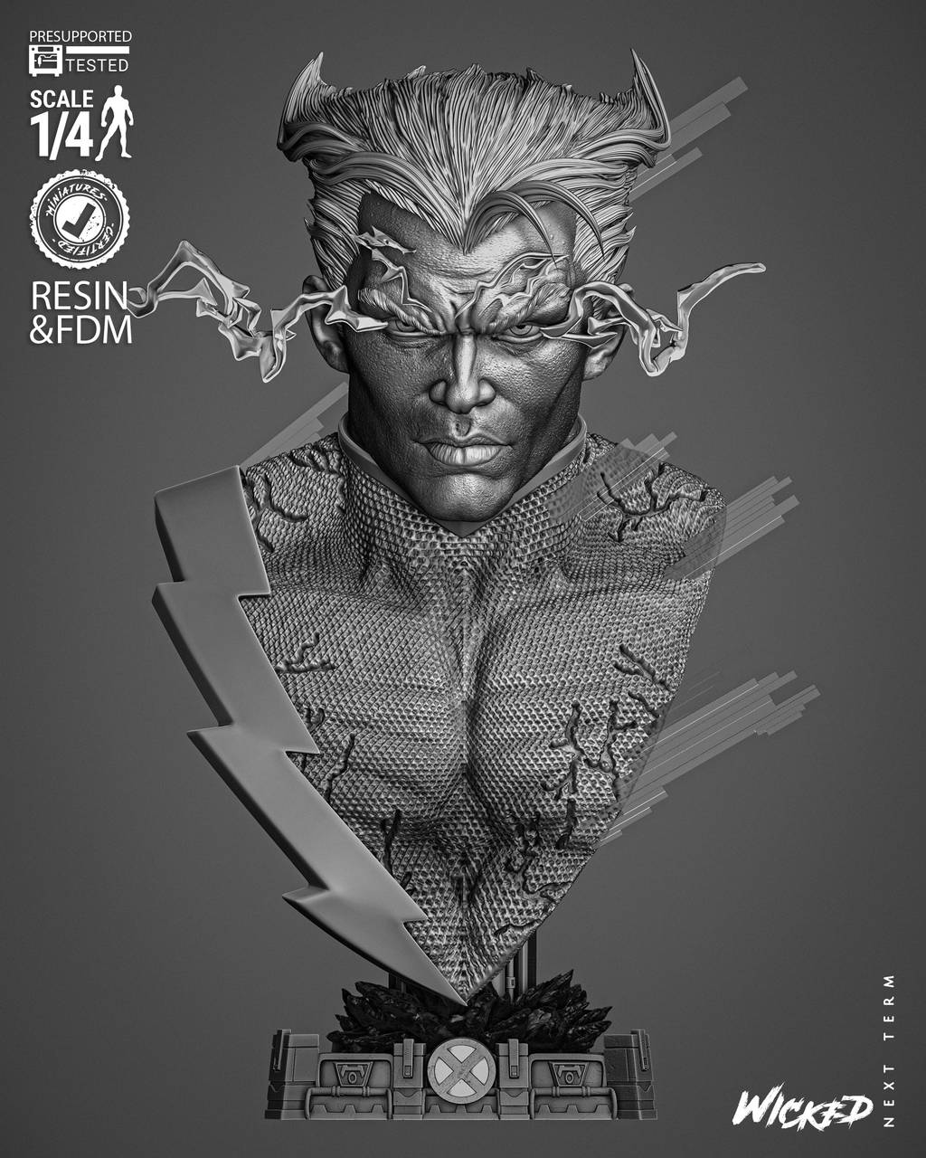 P站图纸印象馆 3DWicked 漫威 快银 3DWicked 漫威 快银