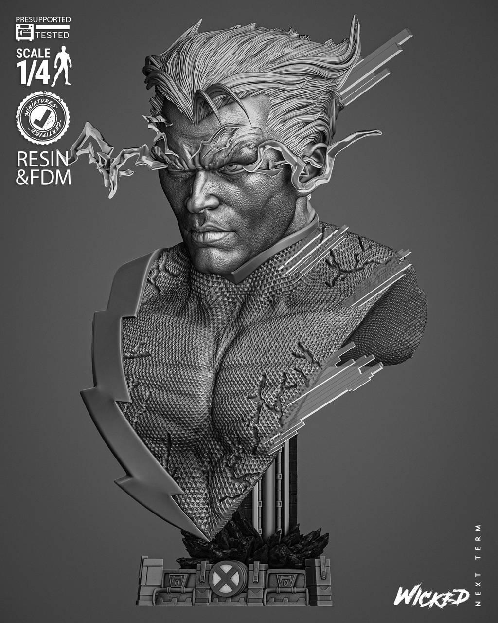 P站图纸印象馆 3DWicked 漫威 快银 3DWicked 漫威 快银